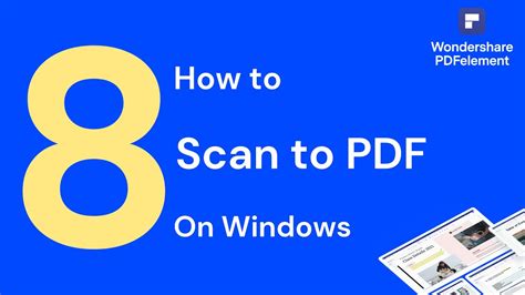 How To Scan To Pdf On Windows Pdfelement Youtube