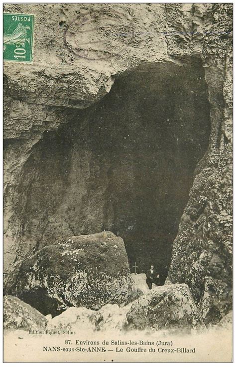 39 NANS SOUS SAINTE ANNE Gouffre Du Creux Billard 1923