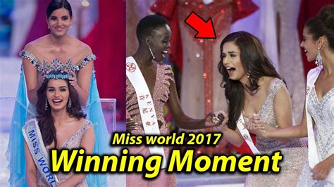 Wininng Moments Of Miss World 2017 Manushi Chillar Proud Moment For India Youtube