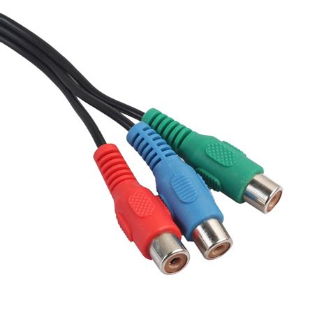 3.5mm AUX To RCA Component Green Blue Red YPbPr RCA Adapter Cable ...