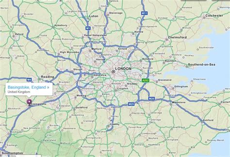 Basingstoke Map United Kingdom