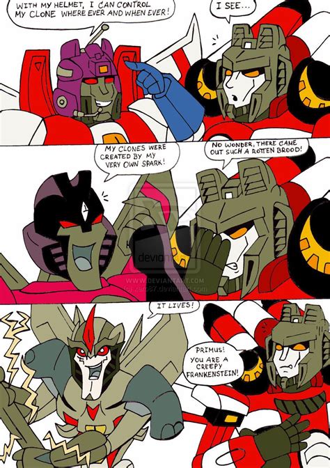 Starscreambrothers Cloning By Xero87 On Deviantart Transformers Funny Transformers Comic