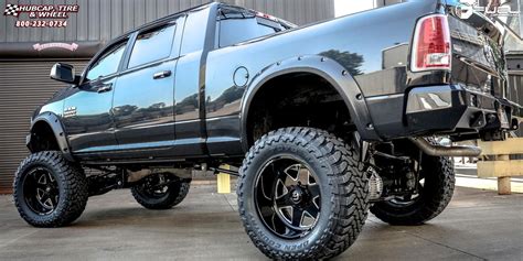 Dodge Ram 3500 Fuel Forged Ff17 Gloss Black And Milled 22 X 12