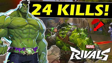 Monster Hulk Is UNSTOPPABLE In Marvel Rivals 24 Kills Gameplay YouTube