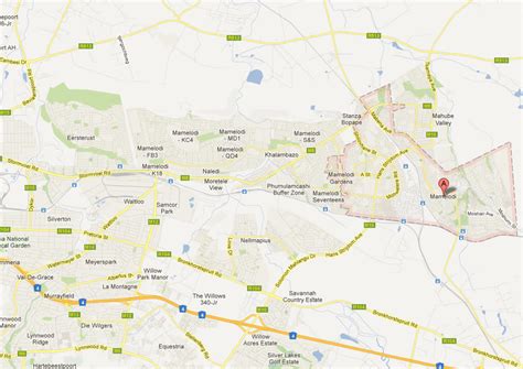 Mamelodi Map - South Africa