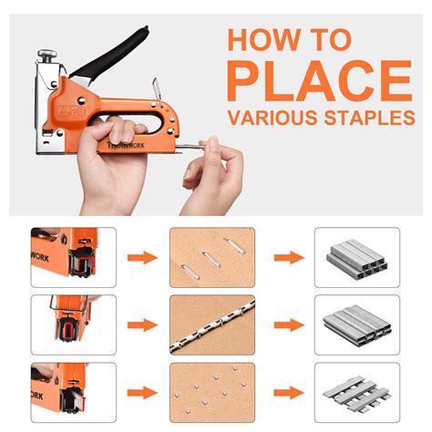 Buy Thinkwork 3 In 1 Staple Gun Nailer Gun With 2100 Staples And