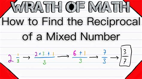 Reciprocal Of Fractions