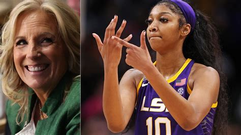 Angel Reese Laughs Off Jill Bidens Wish To Invite Both Lsu Iowa To