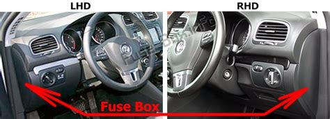 Fuse Box Diagram Volkswagen Golf Vi Gti Mk6 2009 2013