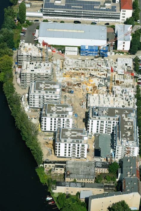 Luftaufnahme Berlin Baustelle Zum Neubau Einer Mehrfamilienhaus