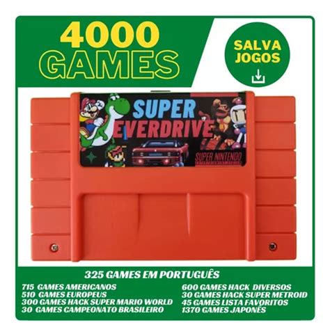 Cartucho Super Everdrive Para Super Nintendo Frete Gr Tis