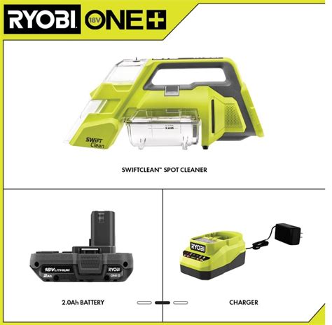 Ryobi Pcl K V One Cordless Swiftclean Spot Cleaner Kit Tool Only