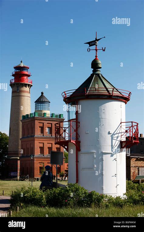 Kap Arkona Lighthouse In Front Of The Old Lighthouse Rantzow Behind