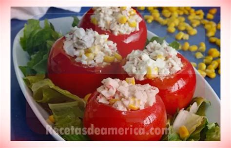 Receta de tomates rellenos Recetas Fáciles