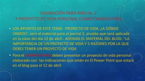 Proyecto De Vida Ppt