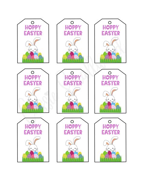 Free Printable Easter Tags {20 Unique Designs} - Cassie Smallwood