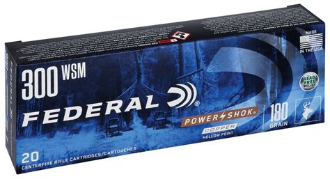 Buy Power Shok Copper Rifle 300 Win Short Magnum Ammo 180 300wsm180lfa