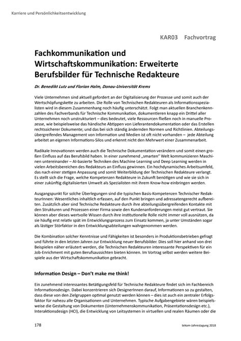 PDF Fachkommunikation Und Wirtschaftskommunikation Erweiterte