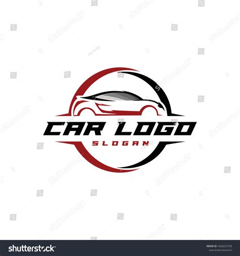 Simple Car Logo Vector Line Art Stock Vector (Royalty Free) 1566222703 ...