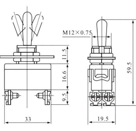 Chave Interruptor Alavanca KN 1221 4T 15A 250V ON OFF Smartcomp Seu