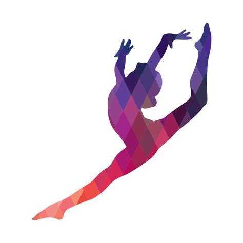 Leap Silhouette - Gymnastics - Tapestry | TeePublic