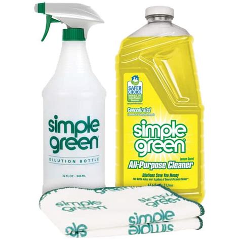 Simple Green Lemon Scent 67.6 oz. Daily Cleaning Kit 1300000130003 ...