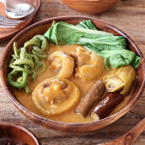 Kare Kare Oxtail And Tripe Stew In Peanut Sauce Foxy Folksy Recipe