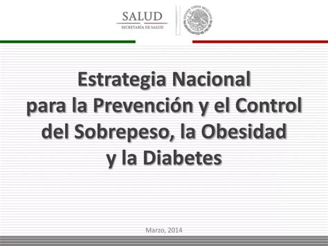 PPT Estrategia Nacional para la Prevención y el Control del Sobrepeso