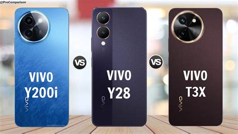 VIVO Y200i 5G Vs VIVO Y28 5G Vs VIVO T3X 5G Full Specs Comparison