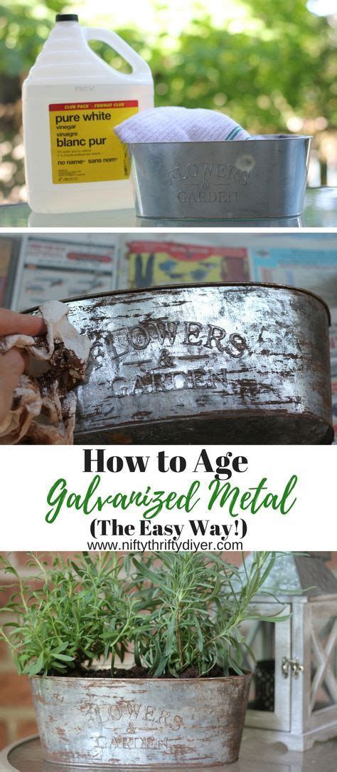 How To Age Galvanized Metal The Quick And Easy Way Galvanized Metal