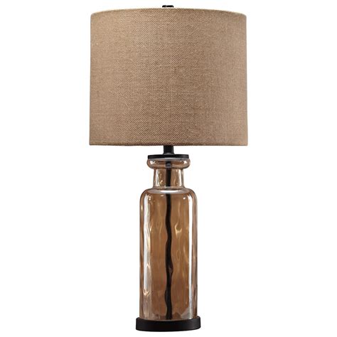 Signature Design By Ashley Lamps Vintage Style L431414 Laurentia Champagne Glass Table Lamp