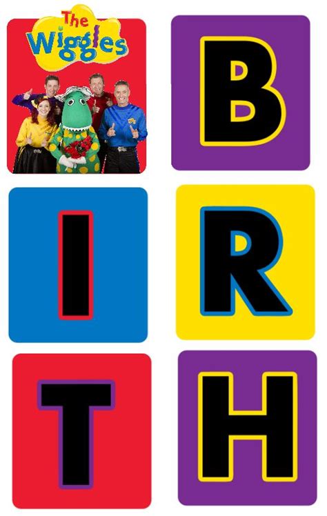 The Wiggles Happy Birthday Banner | How To Make With FREE Printables ...