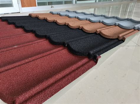 High Quality Materiales Construction Stone Coated Roofing Metal Tilezinc Roof Tiles China