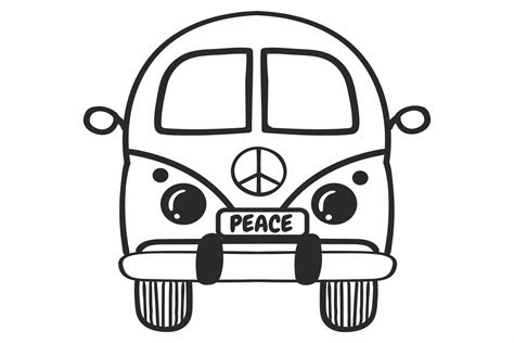 Hippie Van Svg Floral Car Floral Van Hippie Car Hippie Svg Karimoos