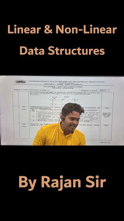 Linear And Non Linear Data Structures In Dsu Sem 3 Umang Dsu In C By Rajan Sir Youtube