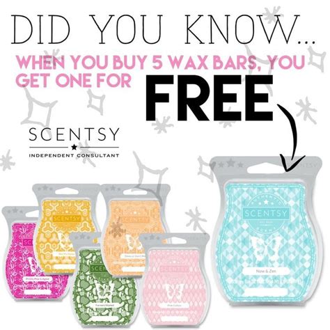 Scentsy Buy 5 Get 1 Free Scentsy Wax Bars Scentsy Scentsy Scent