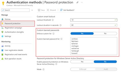 Configure Custom Microsoft Entra Password Protection Lists Microsoft