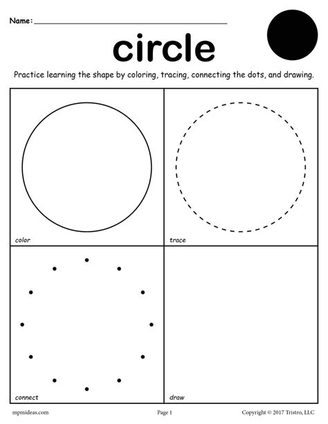 Find The Circle Worksheet