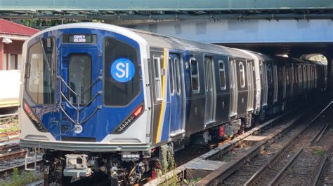 NYC Subway New Staten Island Railway R211S Cars Testing On Sea Beach