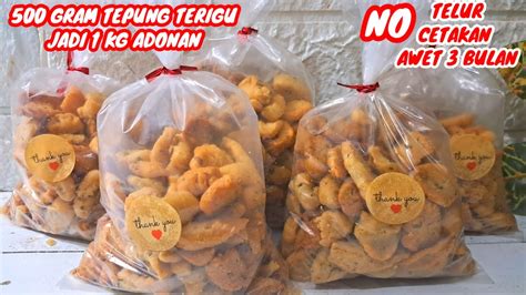 TEPUNG TERIGU TANPA TELUR JADI IDE BISNIS JAJANAN KERING TOPLES LEBARAN