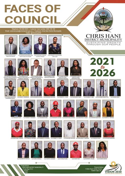 Faces Of Council Chris Hani District Municipality