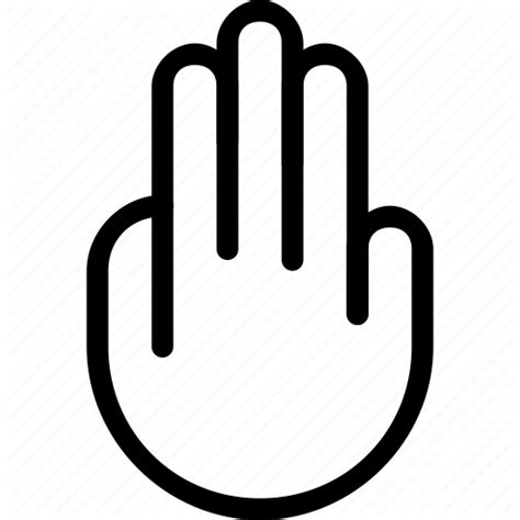 Line Font Hand Icon Finger Symbol Logo Gesture Graphics Free