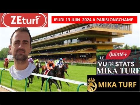 Pronostics Turf Quinte Jeudi Juin Parislongchamp Youtube