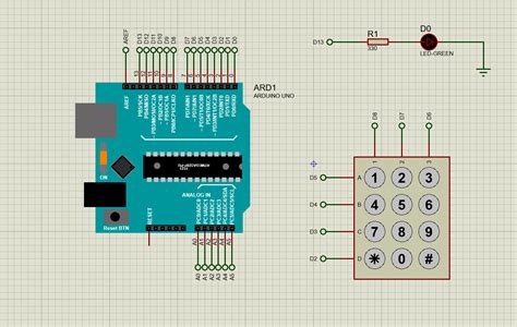 Simulasi Proteus Arduino Keypad Matrix ARDUCODING