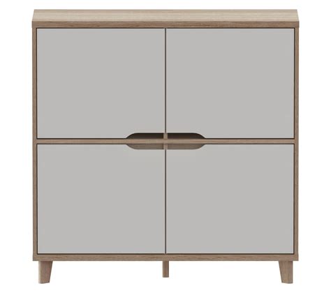 Rangement Portes Nordic Imitation Ch Ne Et Blanc Buffet But