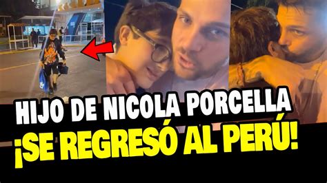 HIJO DE NICOLA PORCELLA REGRESA A PERÚ Y ASÍ FUE EL REENCUENTRO CON SU