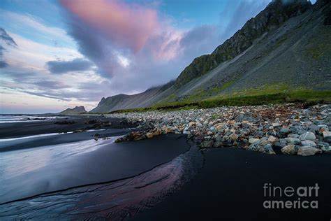 Iceland Stokksnes Beach Sunrise Photograph by Mike Reid - Fine Art America