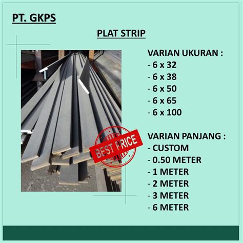 Jual Plat Strip X X Meter Shopee Indonesia