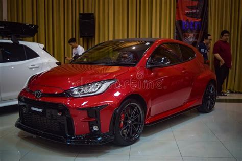 Modified Red Toyota Gr Yaris Displayed In Jdm Fest 2024 Editorial Image Image Of Drive