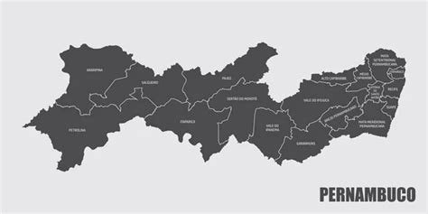 Mapa de pernambuco imágenes de stock de arte vectorial Depositphotos